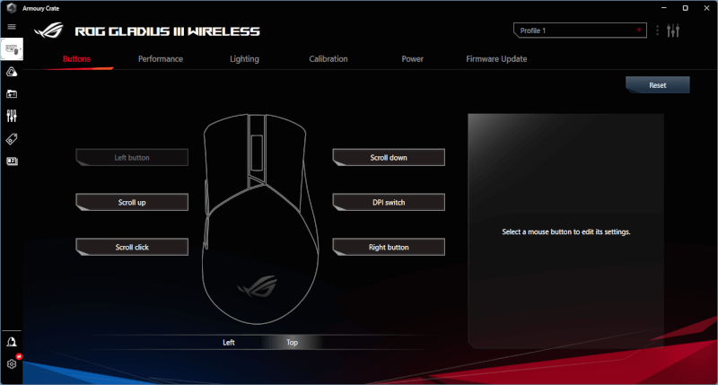 buttons Sensor mouse ASUS ROG-switch III Wireless 2.4GHz ROG bluetooth tuned mechanical wired cable gaming Gladius 3 optical.png